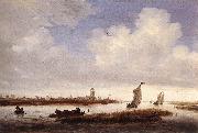RUYSDAEL, Salomon van View of Deventer Seen from the North-West af China oil painting reproduction